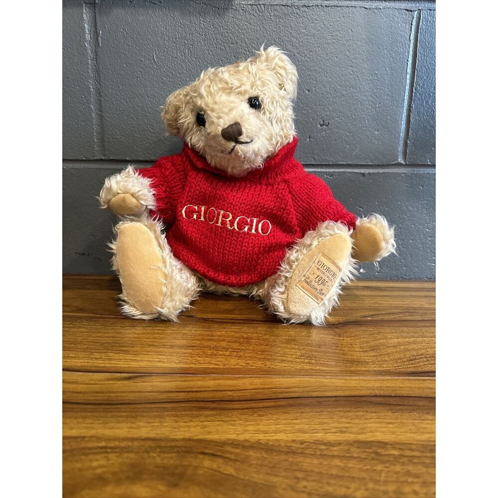 Giorgio Beverly Hills Teddy Bear Plush Collectors Vintage 1995 Stuffed Toy